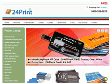 Tablet Screenshot of 24print.ca
